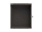 Szafa instalacyjna rack wisząca 19 cali 12U 540x350 czarna drzwi przeszklone (flat pack) - Image 11