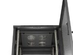 Szafa instalacyjna rack stojąca 19 cali 18U 600x600 drzwi perforowane LCD (Flat pack) czarna - Image 11