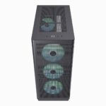 APNX C1 Gaming Midi Tower Computer Case with Side Window and RGB Lighting Black - Image 4