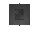 Szafa instalacyjna rack stojąca 19 cali 18U 600x600 drzwi perforowane LCD (Flat pack) czarna - Image 9
