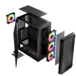 Logic PORTOS ARGB MINIDI USB 3.0 Case Black - Image 7