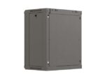 Szafa instalacyjna rack wisząca 19 cali 12U 540x350 czarna drzwi przeszklone (flat pack) - Image 8