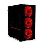 iBox Passion V4 Gaming Mini Tower Computer Case with Side Window and RGB Lighting Black - Image 6