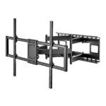Uchwyt do TV ekonomiczny obrotowy 60-120" 120kg Czarny          Maclean MC-482 - Image 3