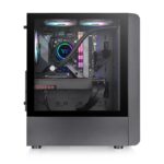 Thermaltake S200 TG Gaming Midi Tower Computer Case with Side Window and RGB Lighting Black - Image 2