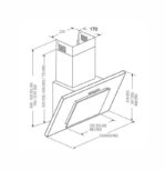 AKPO WK-4 NERO 2.0 60 GRAY/ BLACK GLASS T300 Linear LED/Controller Hood - Image 3