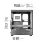 Tacens Mcquantum Gaming Midi Tower Κουτί Υπολογιστή με Πλαϊνό Παράθυρο Μαύρο - Image 8