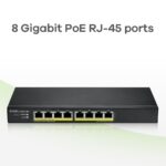 Zyxel GS1915-8EP Managed L2 Switch with 8 Gigabit (1Gbps) Ethernet Ports - Image 5