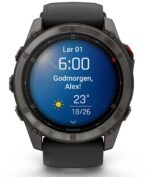Garmin Fenix 8 Pro Titanium 51mm Waterproof Smartwatch with eSIM and Heart Rate Monitor (Carbon Gray DLC Titanium with Black) - Image 11