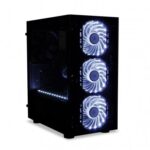 iBox Passion V4 Gaming Mini Tower Computer Case with Side Window and RGB Lighting Black - Image 7