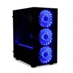 iBox Passion V4 Gaming Mini Tower Computer Case with Side Window and RGB Lighting Black - Image 3